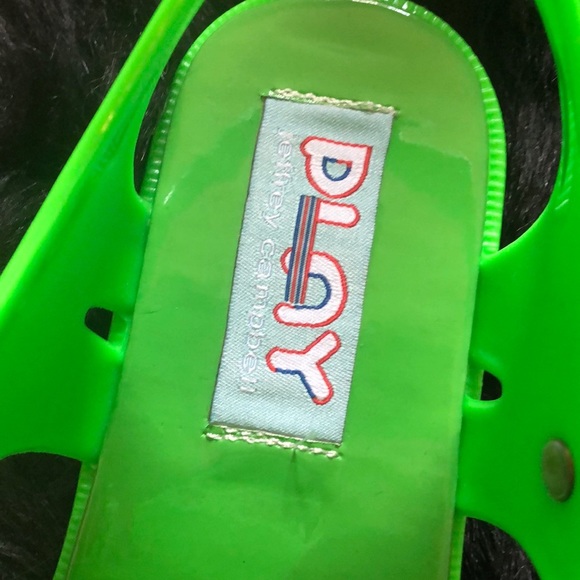 Jeffrey Campbell Havana Last Lime Green Jellies - Picture 7 of 8